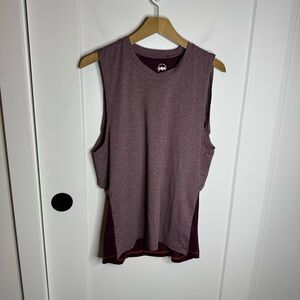 Janji Running Active Tank Top Lightweight Purple Open Back Size Medium